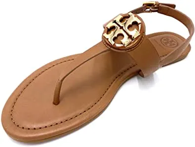 Claire Flat Thong Sandal in Royal Tan