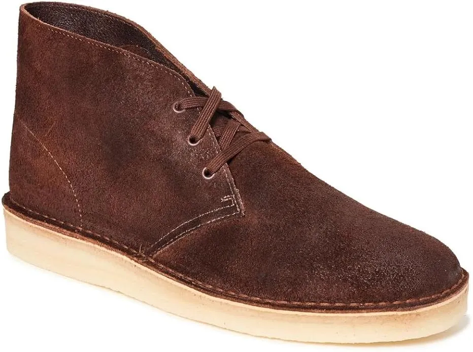 Clarks Men's Desert Coal Chukka Boot, British Tan Suede