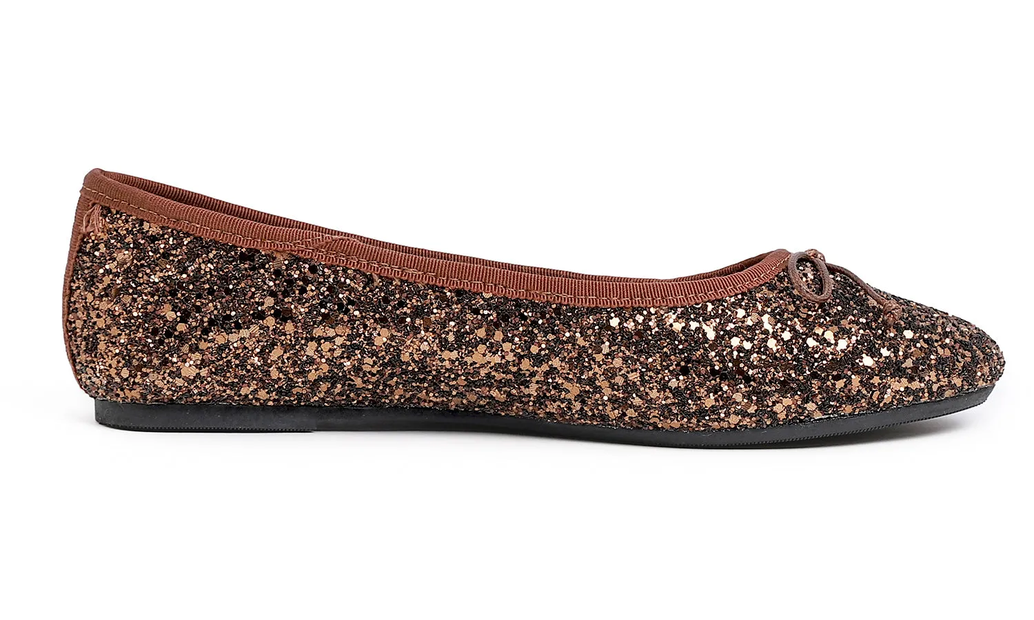 Feversole Women's Sparkle Memory Foam Cushioned Colorful Shiny Ballet Flats Glitter