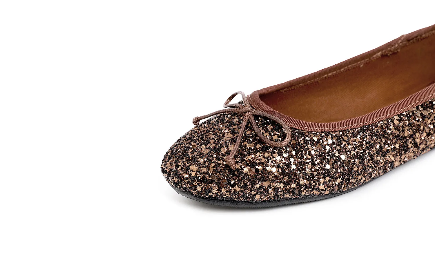 Feversole Women's Sparkle Memory Foam Cushioned Colorful Shiny Ballet Flats Glitter