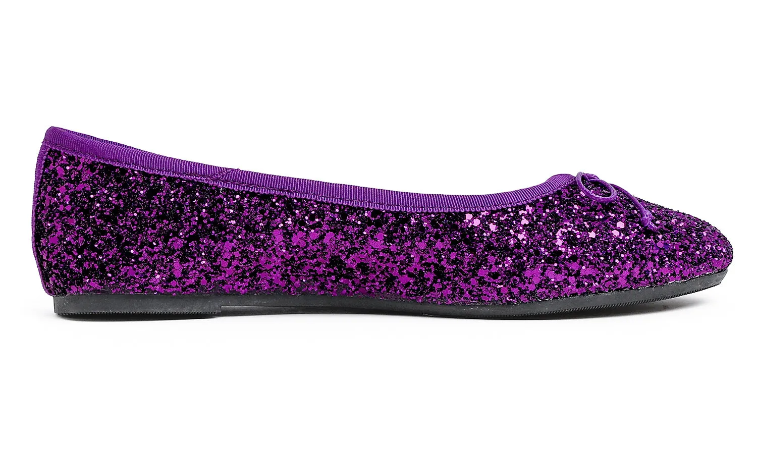 Feversole Women's Sparkle Memory Foam Cushioned Colorful Shiny Ballet Flats Glitter