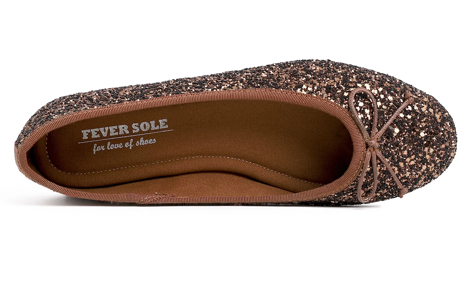 Feversole Women's Sparkle Memory Foam Cushioned Colorful Shiny Ballet Flats Glitter