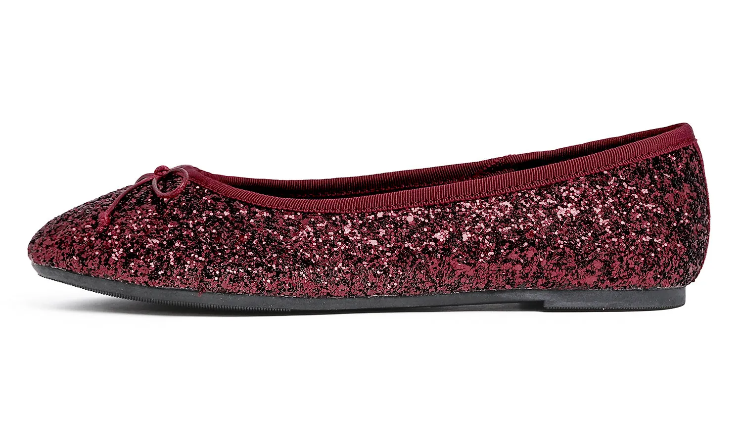 Feversole Women's Sparkle Memory Foam Cushioned Colorful Shiny Ballet Flats Glitter
