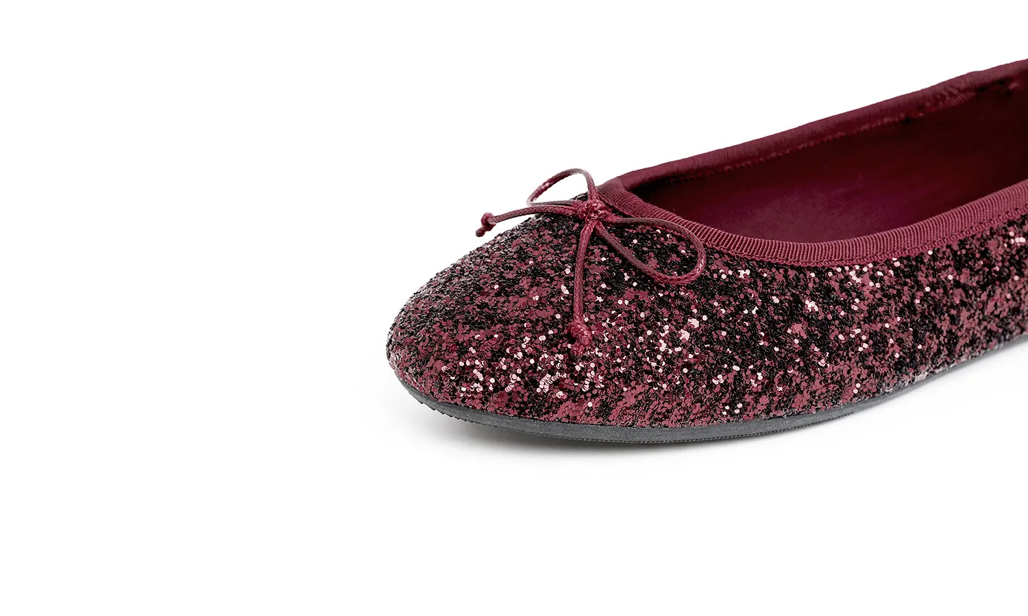 Feversole Women's Sparkle Memory Foam Cushioned Colorful Shiny Ballet Flats Glitter