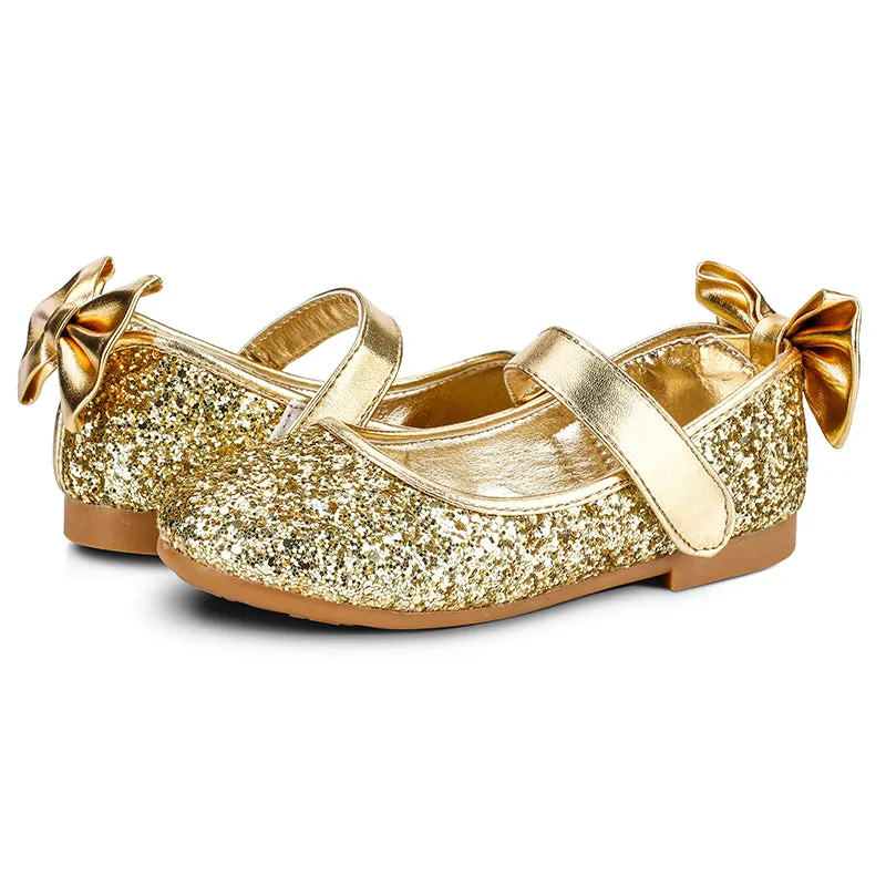 Glitter Ballet Flat Girls Mary Jane Party Dress Shoe