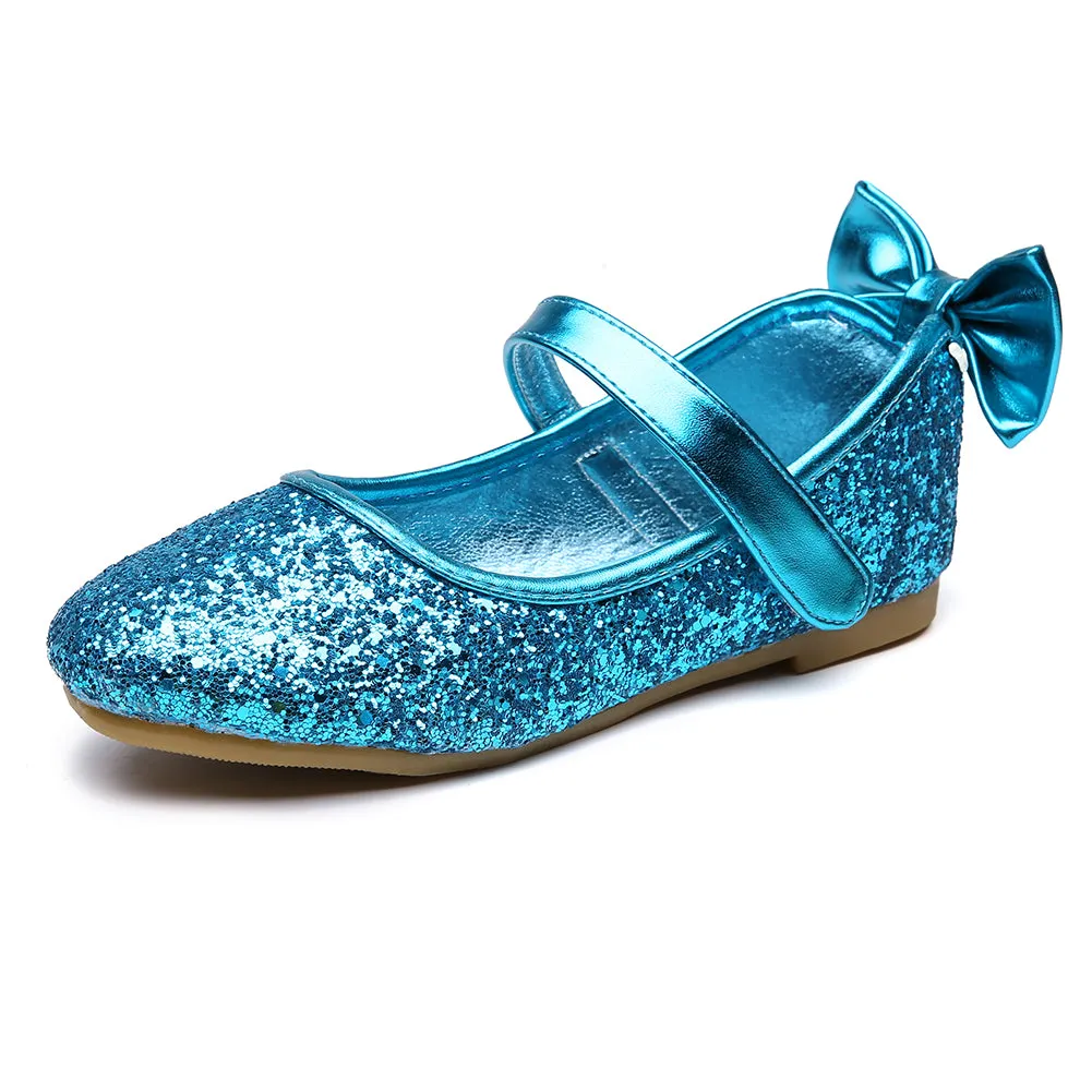 Glitter Ballet Flat Girls Mary Jane Party Dress Shoe