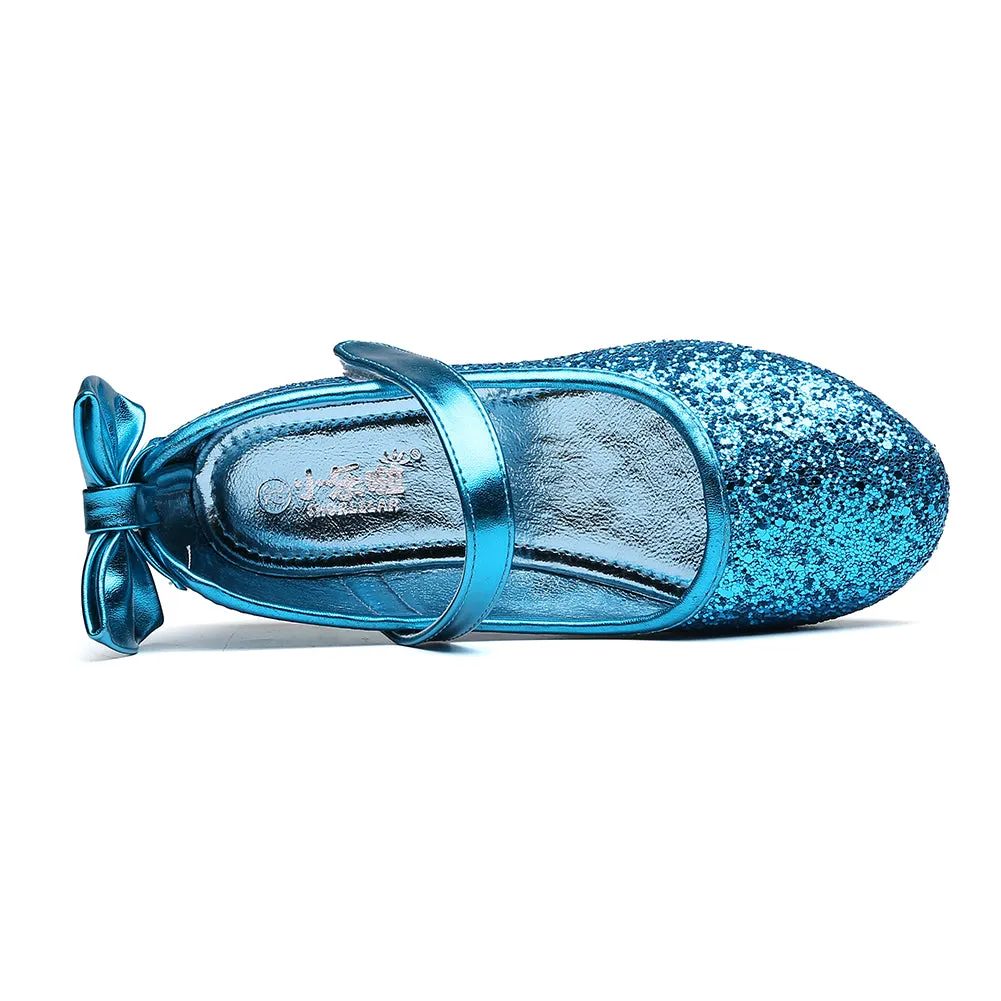 Glitter Ballet Flat Girls Mary Jane Party Dress Shoe
