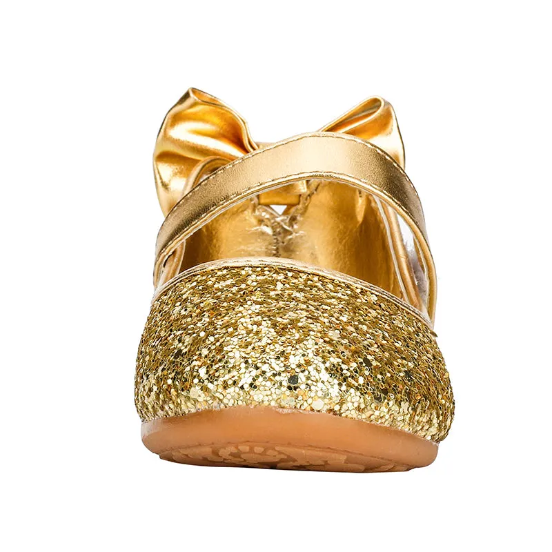 Glitter Ballet Flat Girls Mary Jane Party Dress Shoe