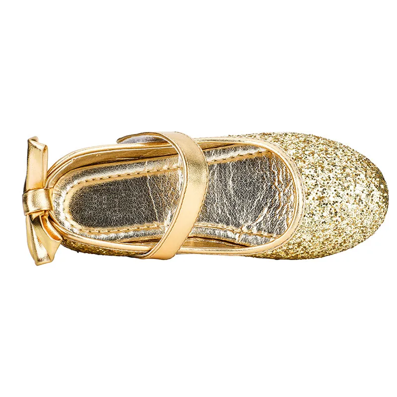 Glitter Ballet Flat Girls Mary Jane Party Dress Shoe