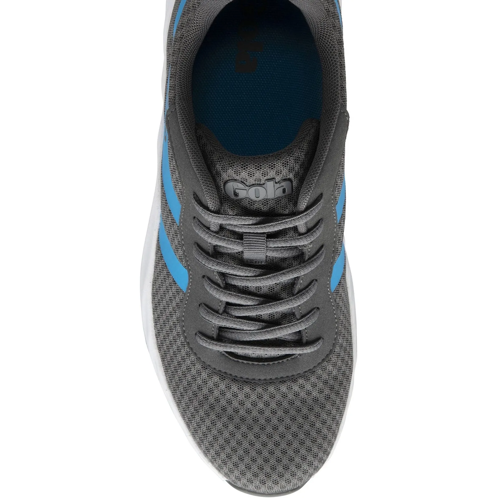 Gola Mens Performance Draken Mesh Running Trainers - Charcoal/Process Blue -