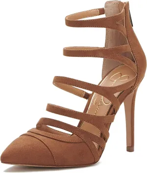 Jessica Simpson Parminda Tobacco Pointed Toe Stiletto Heel Strappy Fashion Pumps