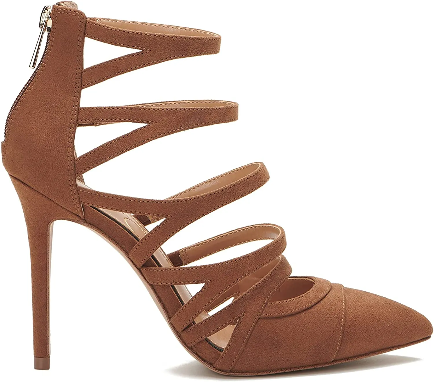 Jessica Simpson Parminda Tobacco Pointed Toe Stiletto Heel Strappy Fashion Pumps