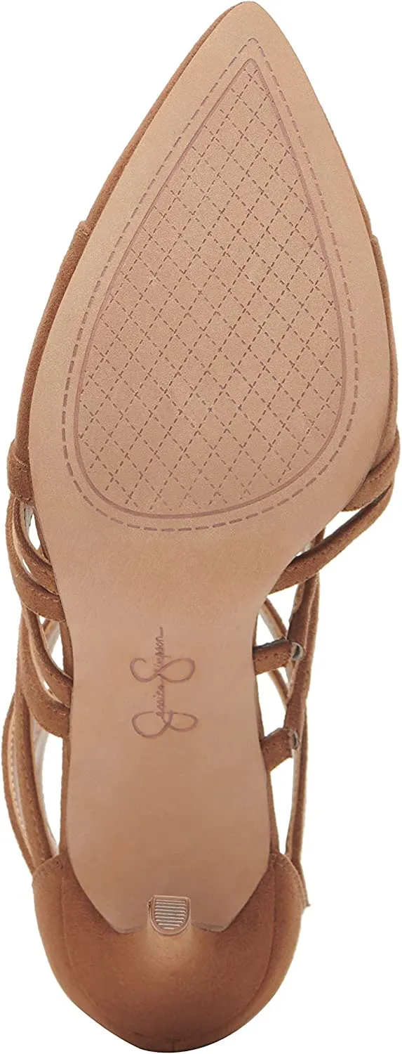 Jessica Simpson Parminda Tobacco Pointed Toe Stiletto Heel Strappy Fashion Pumps