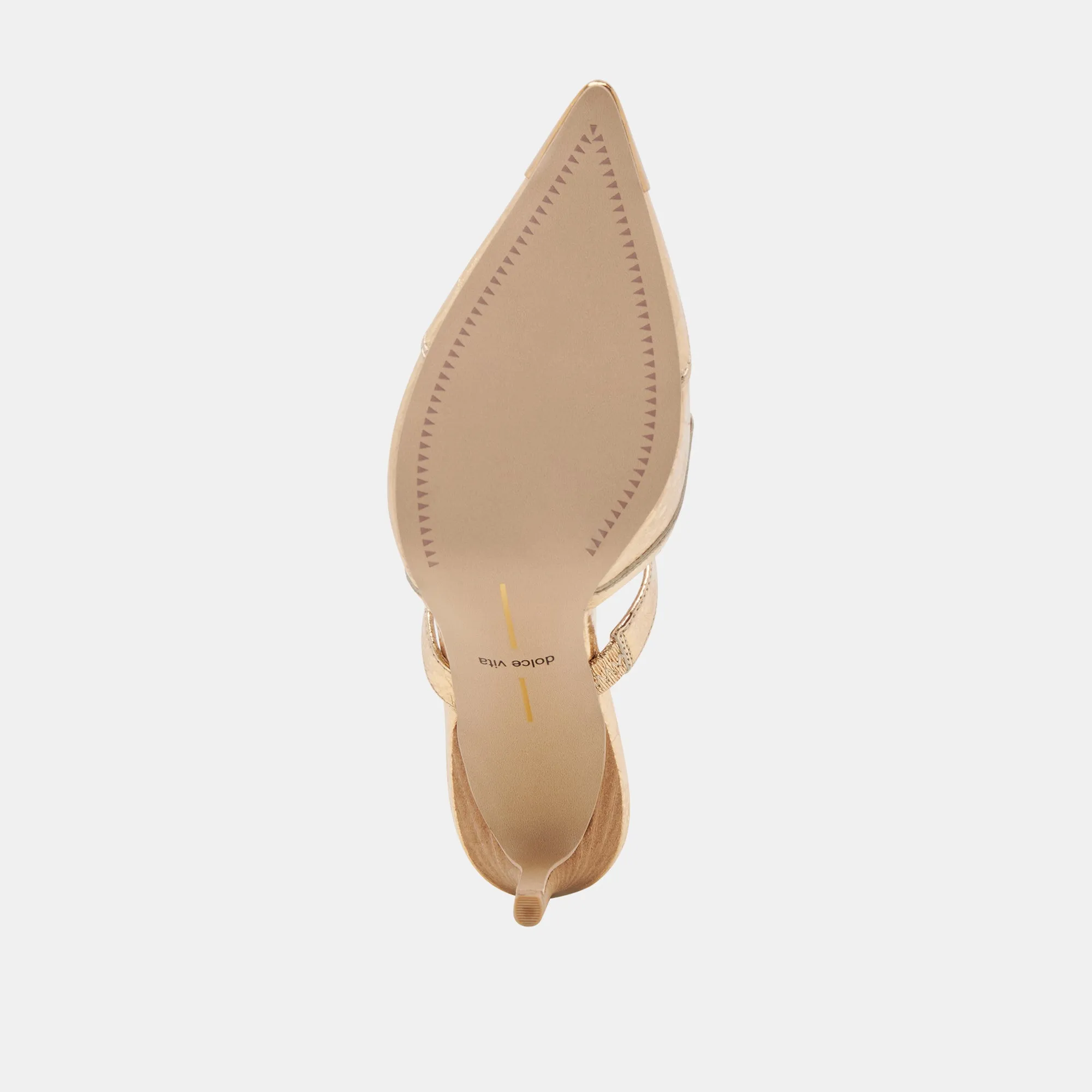 KLOVER HEELS GOLD DISTRESSED LEATHER