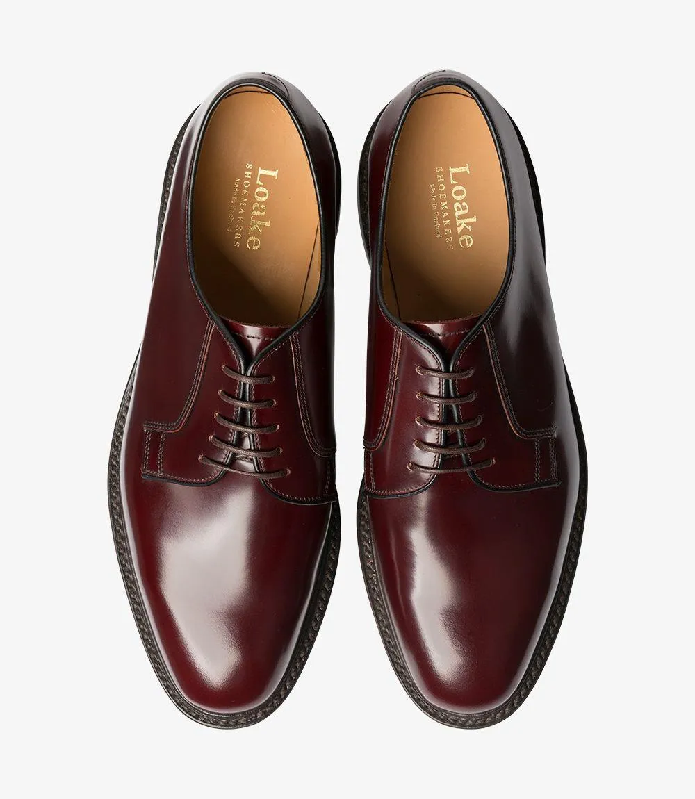 LOAKE 771 BURGUNDY DERBY LEATHER SOLE F-MEDIUM