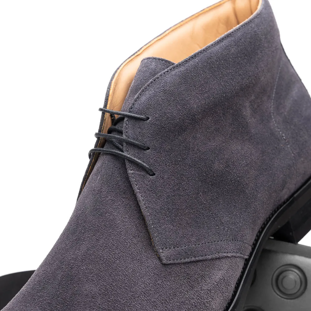 Marco Italian Sueded Calfskin Chukka Boot in Grey by Zelli Italia