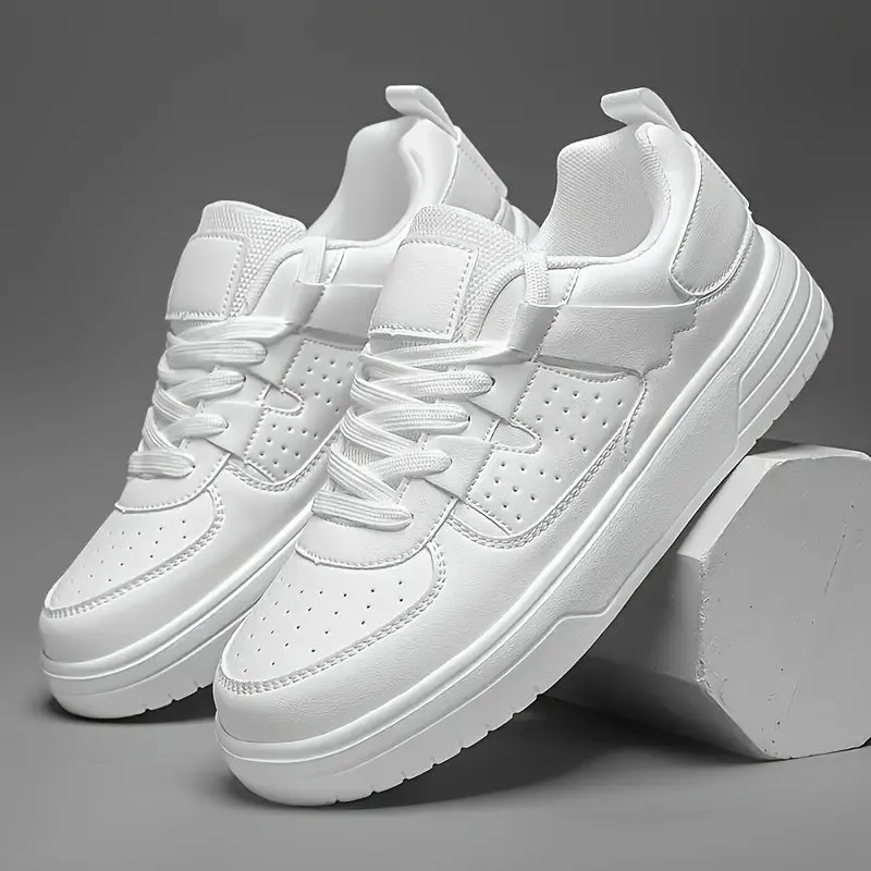 Men's Stylish Casual Lightweight Lace-Up Trainers with Thick Sole | Perfect for All Seasons