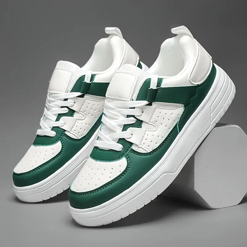 Men's Stylish Casual Lightweight Lace-Up Trainers with Thick Sole | Perfect for All Seasons