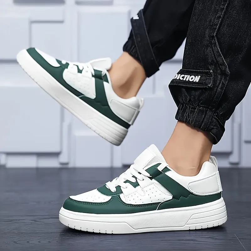 Men's Stylish Casual Lightweight Lace-Up Trainers with Thick Sole | Perfect for All Seasons