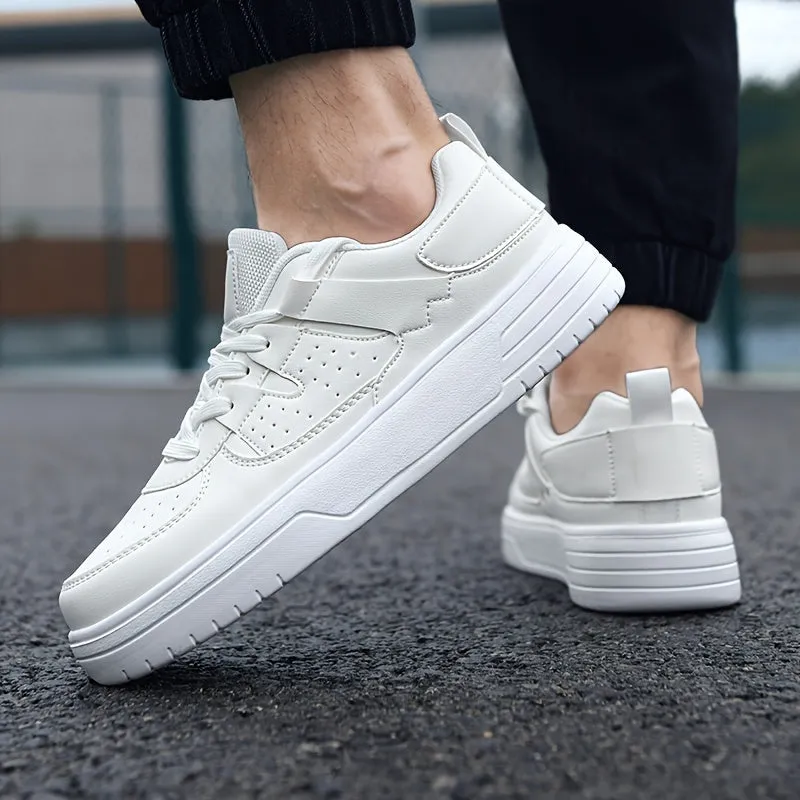 Men's Stylish Casual Lightweight Lace-Up Trainers with Thick Sole | Perfect for All Seasons
