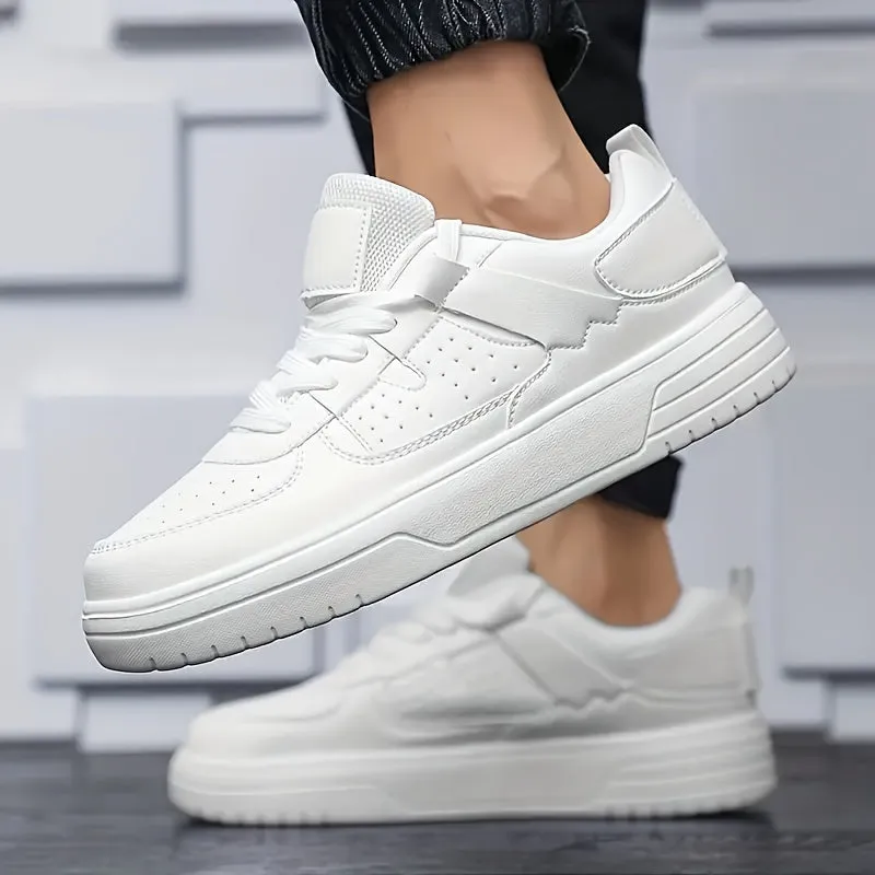 Men's Stylish Casual Lightweight Lace-Up Trainers with Thick Sole | Perfect for All Seasons