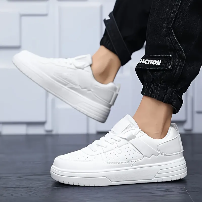 Men's Stylish Casual Lightweight Lace-Up Trainers with Thick Sole | Perfect for All Seasons