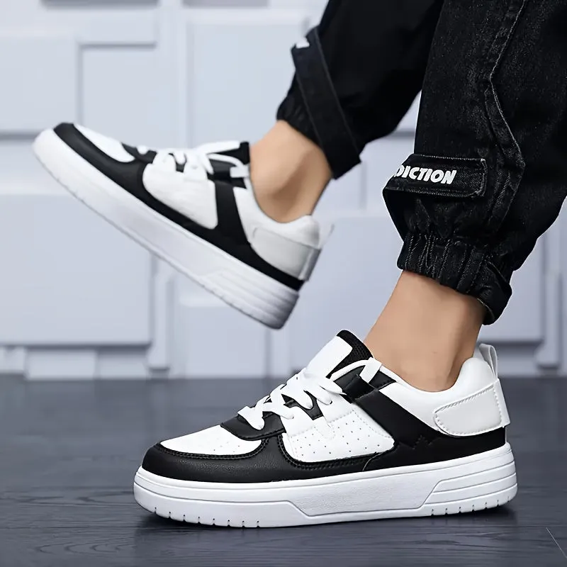 Men's Stylish Casual Lightweight Lace-Up Trainers with Thick Sole | Perfect for All Seasons
