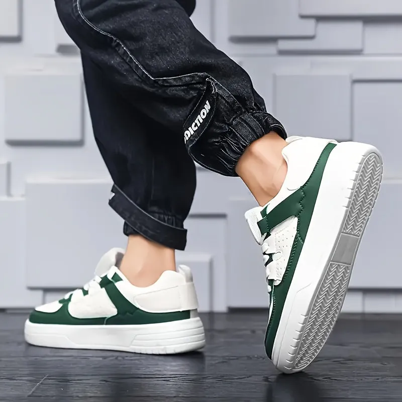 Men's Stylish Casual Lightweight Lace-Up Trainers with Thick Sole | Perfect for All Seasons