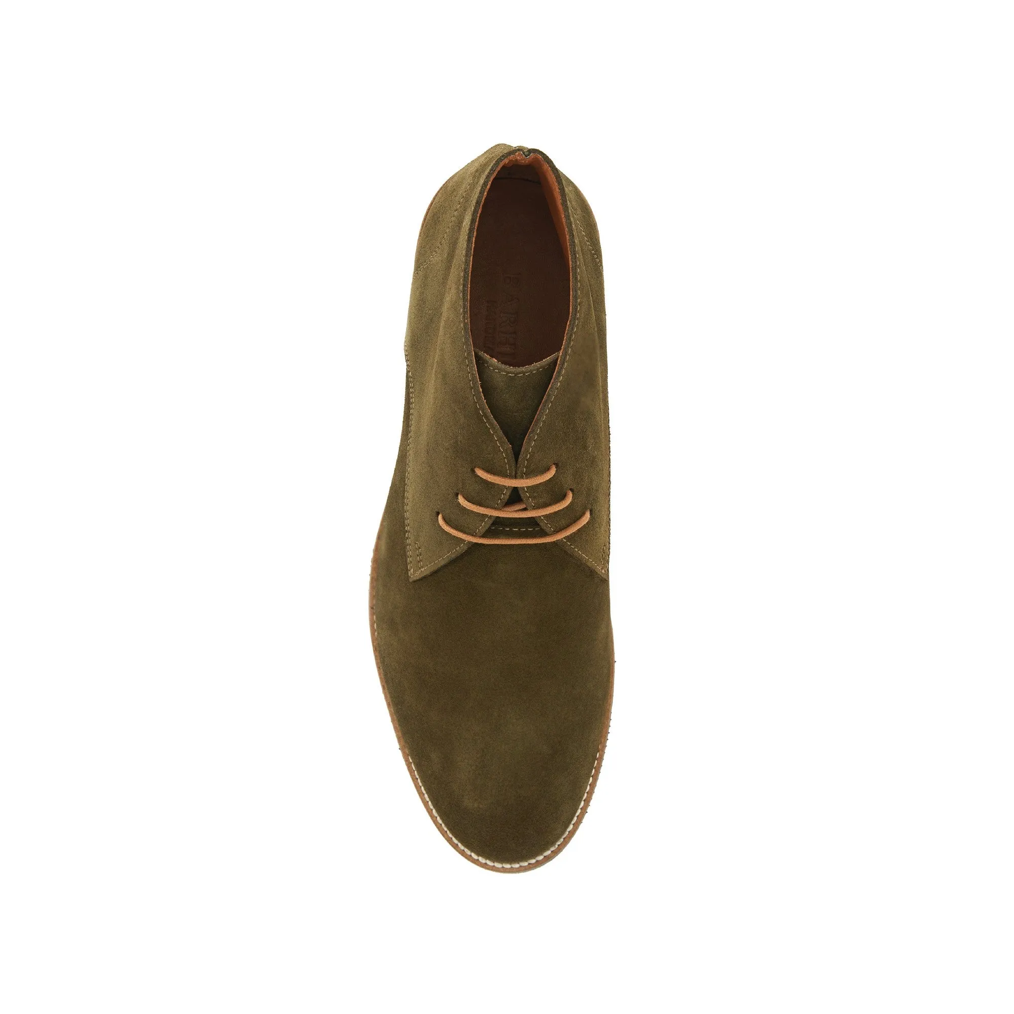 Men's Suede Calf Leather Handmade Derby Boots M10006