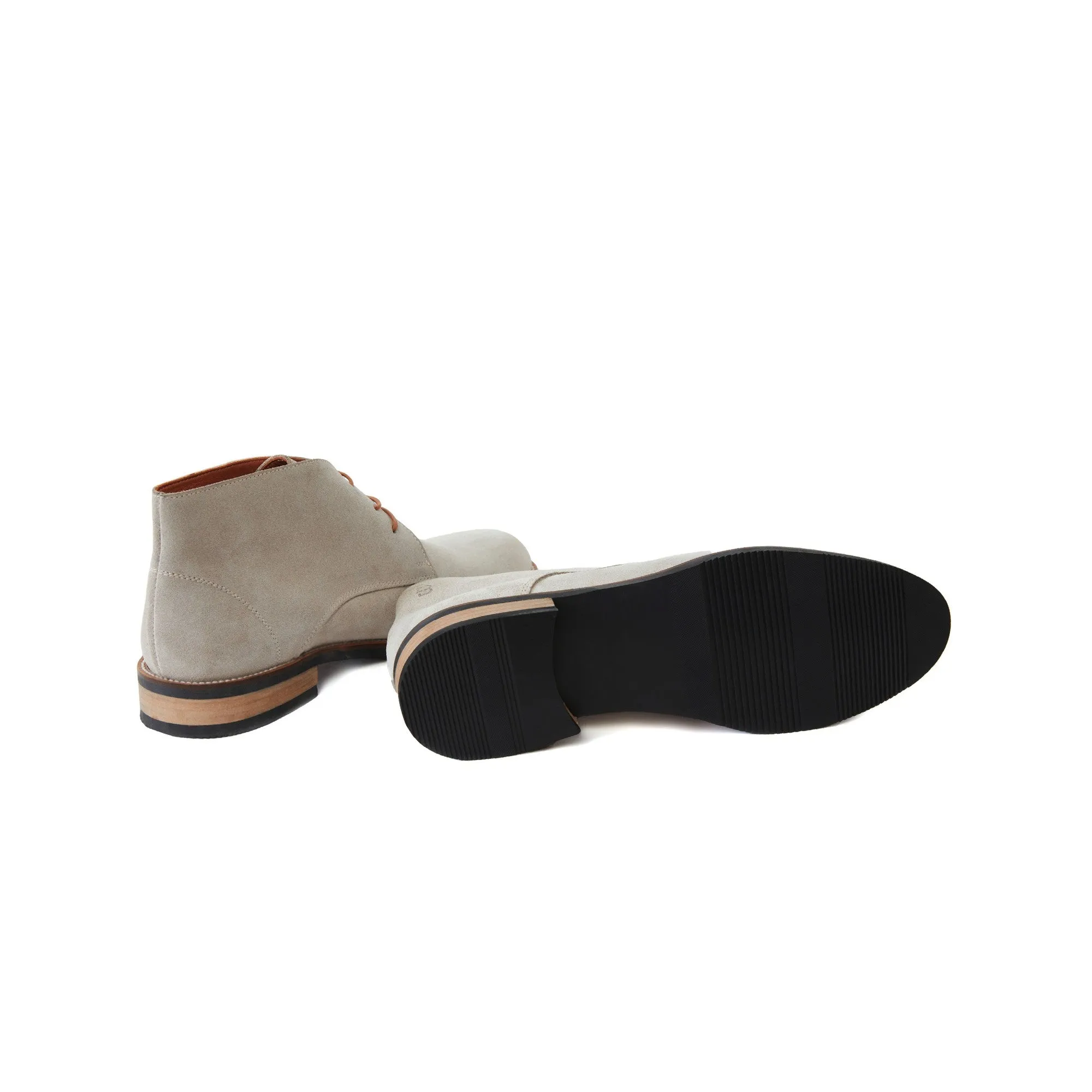 Men's Suede Calf Leather Handmade Derby Boots M10006