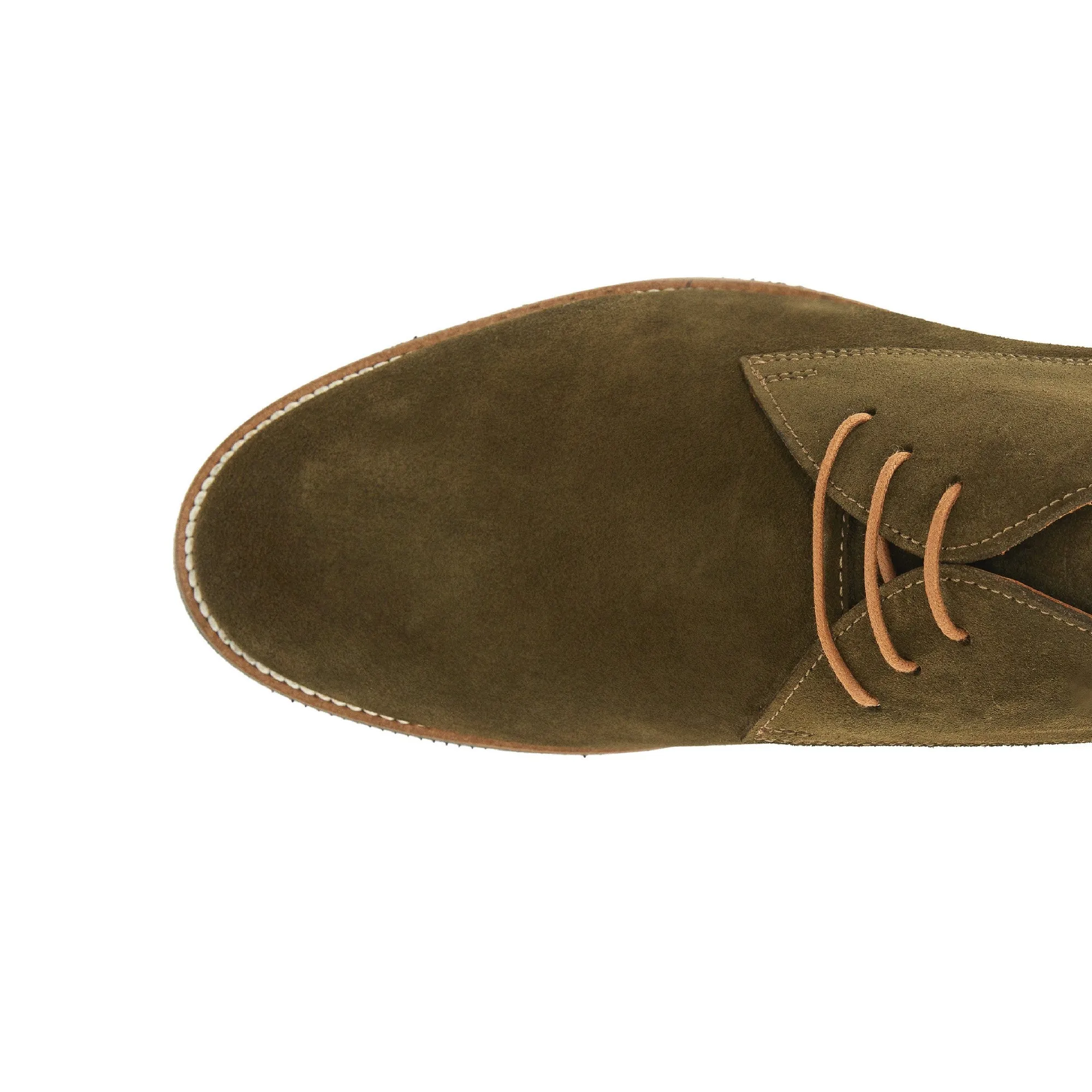 Men's Suede Calf Leather Handmade Derby Boots M10006