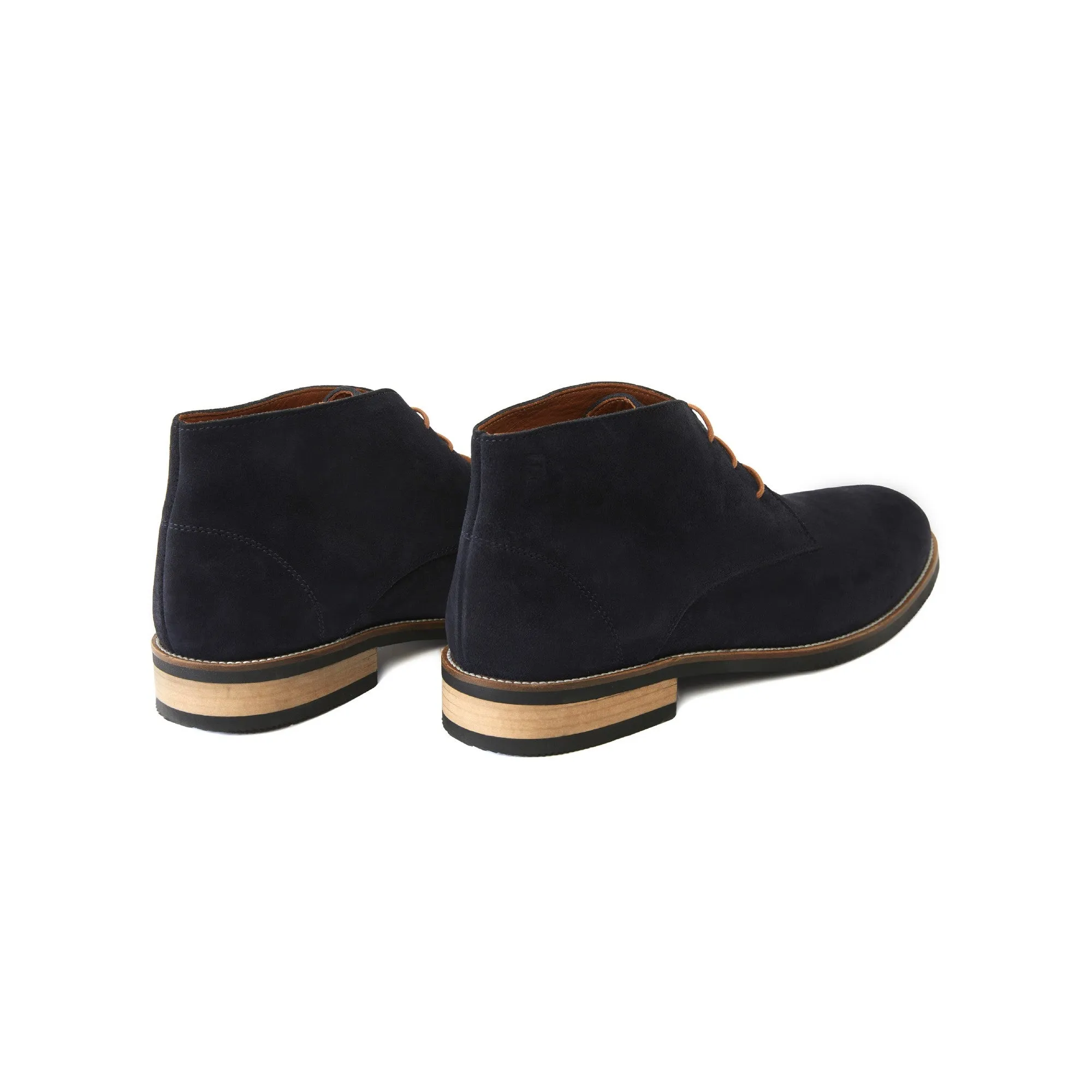 Men's Suede Calf Leather Handmade Derby Boots M10006