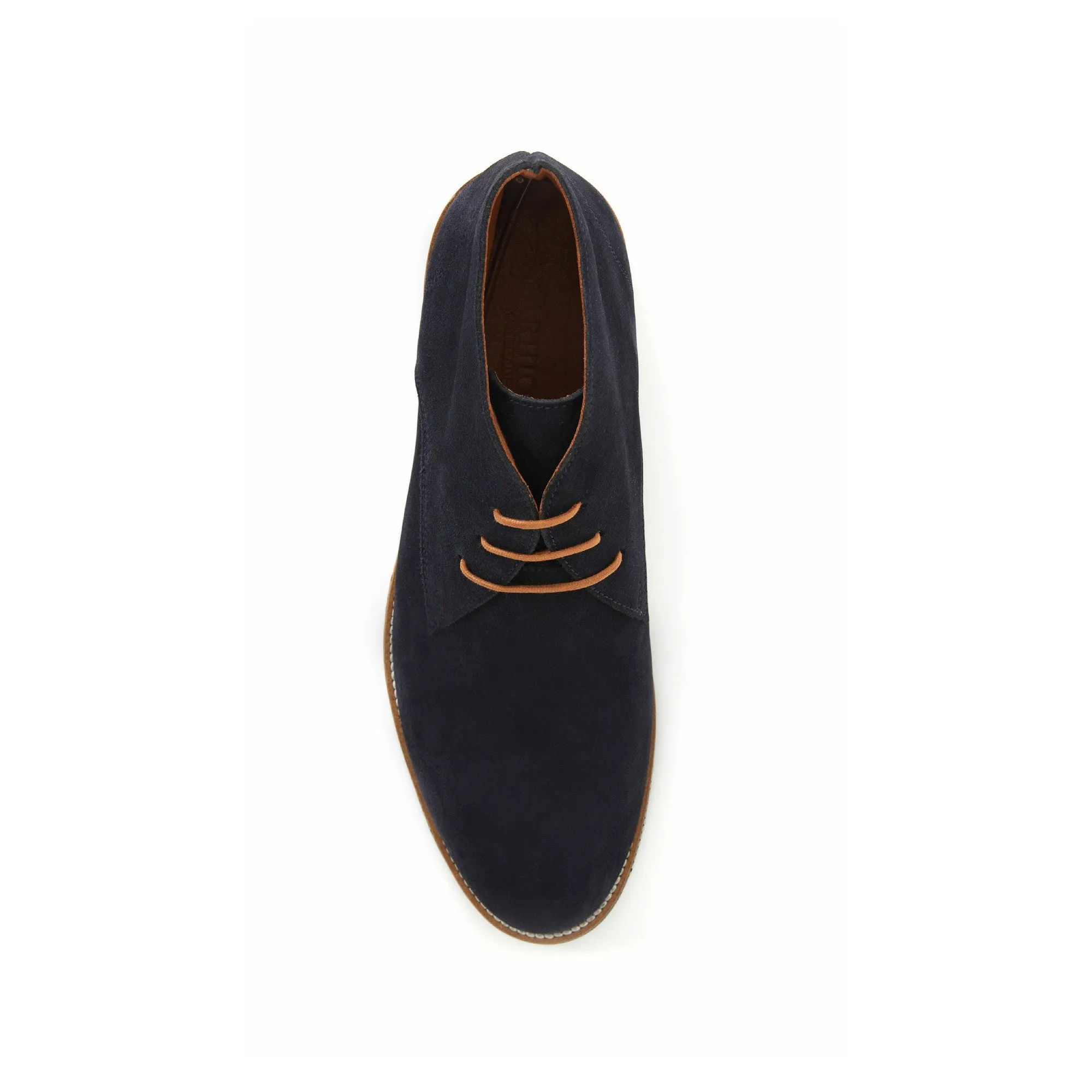 Men's Suede Calf Leather Handmade Derby Boots M10006