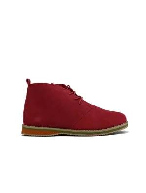 Men's Suede Desert Boot Red