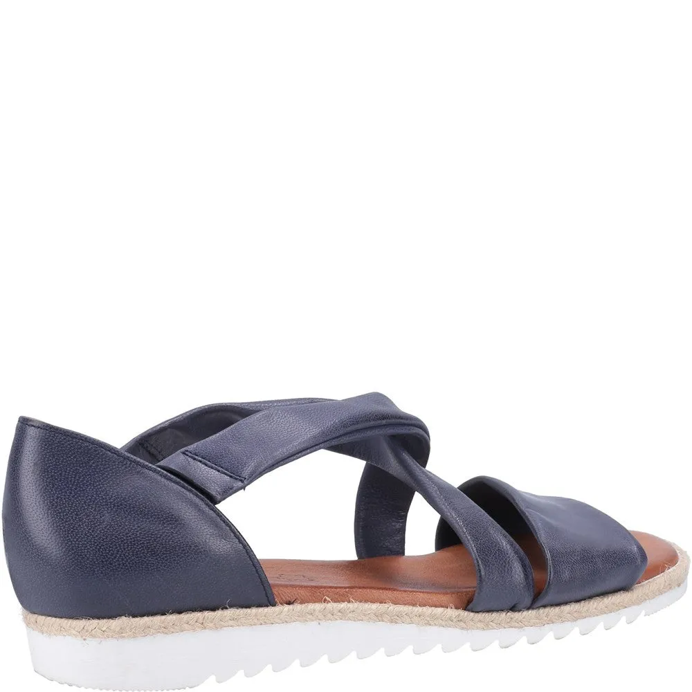 Navy Gemma Espadrille Wedges