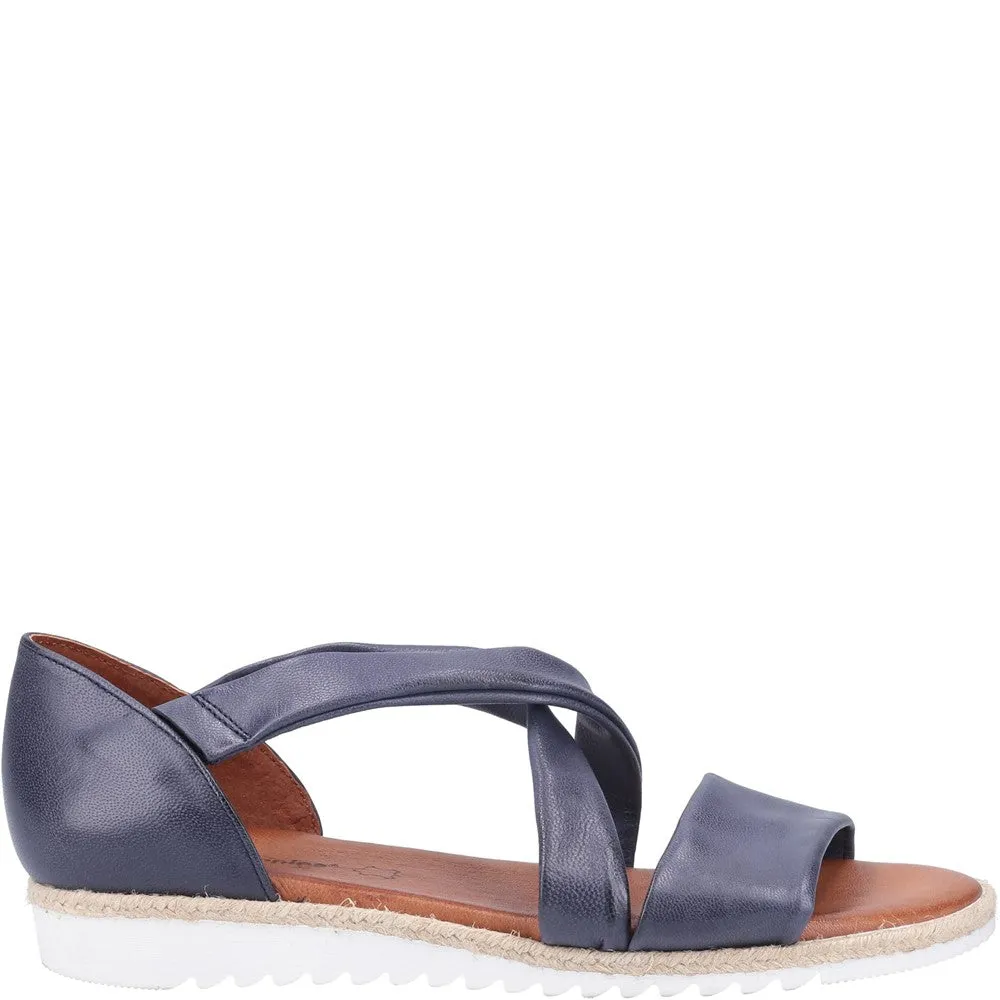 Navy Gemma Espadrille Wedges