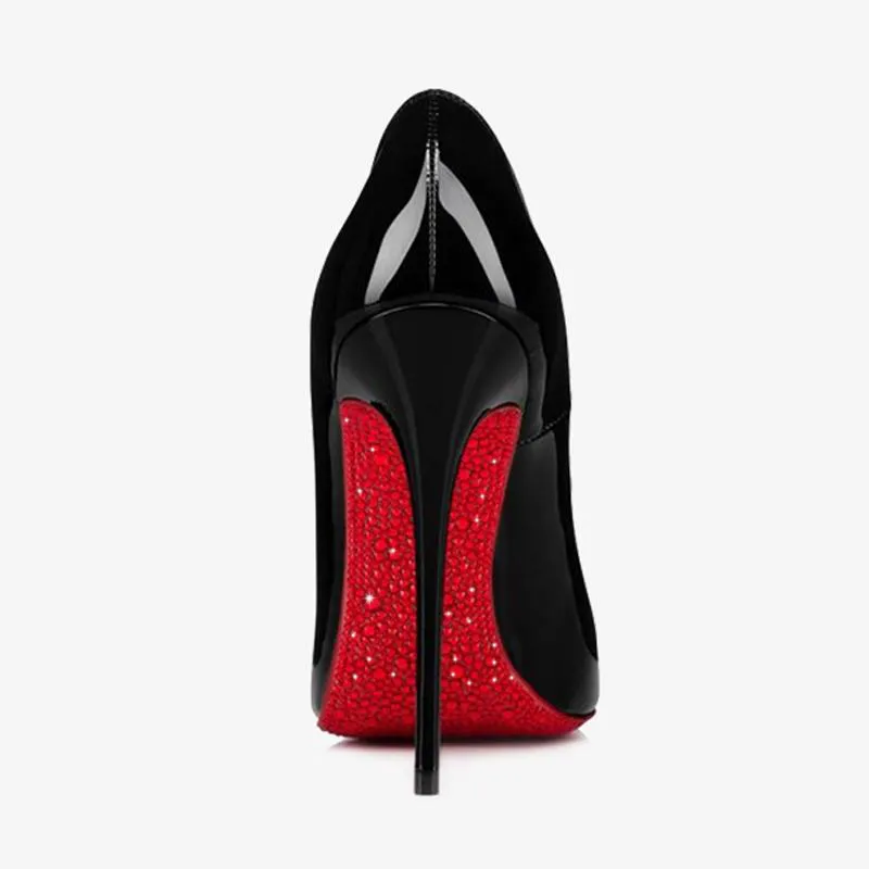 Patent Leather Pumps Sparkling Sole