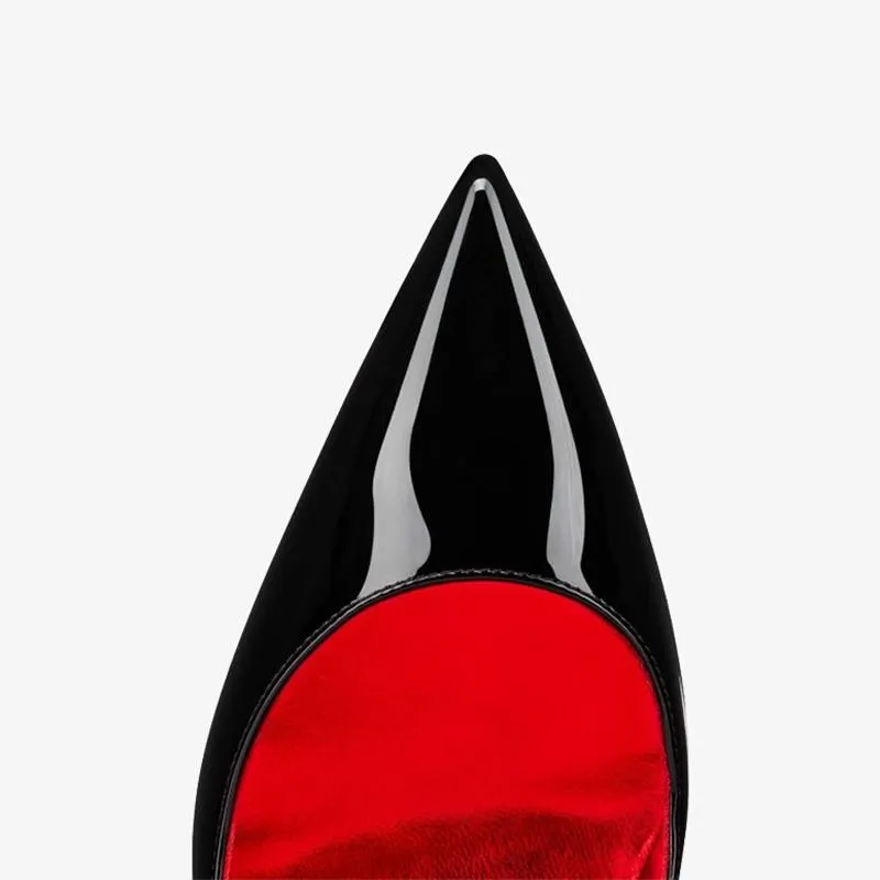 Patent Leather Pumps Sparkling Sole