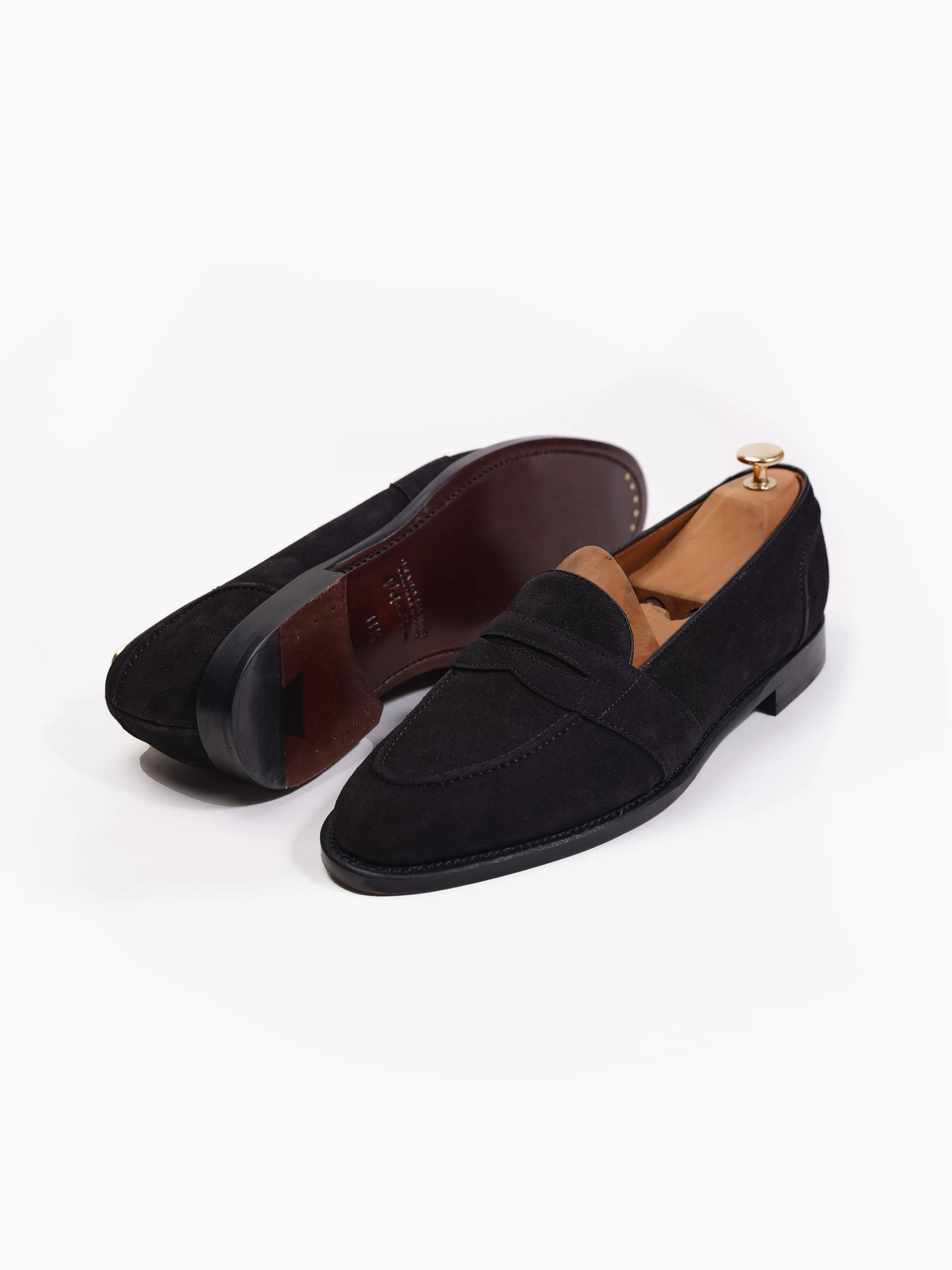 Penny Loafers Black Suede
