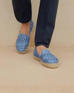 Raffia Pattern Espadrilles - Z08C0 - Yucatán Navy Indigo