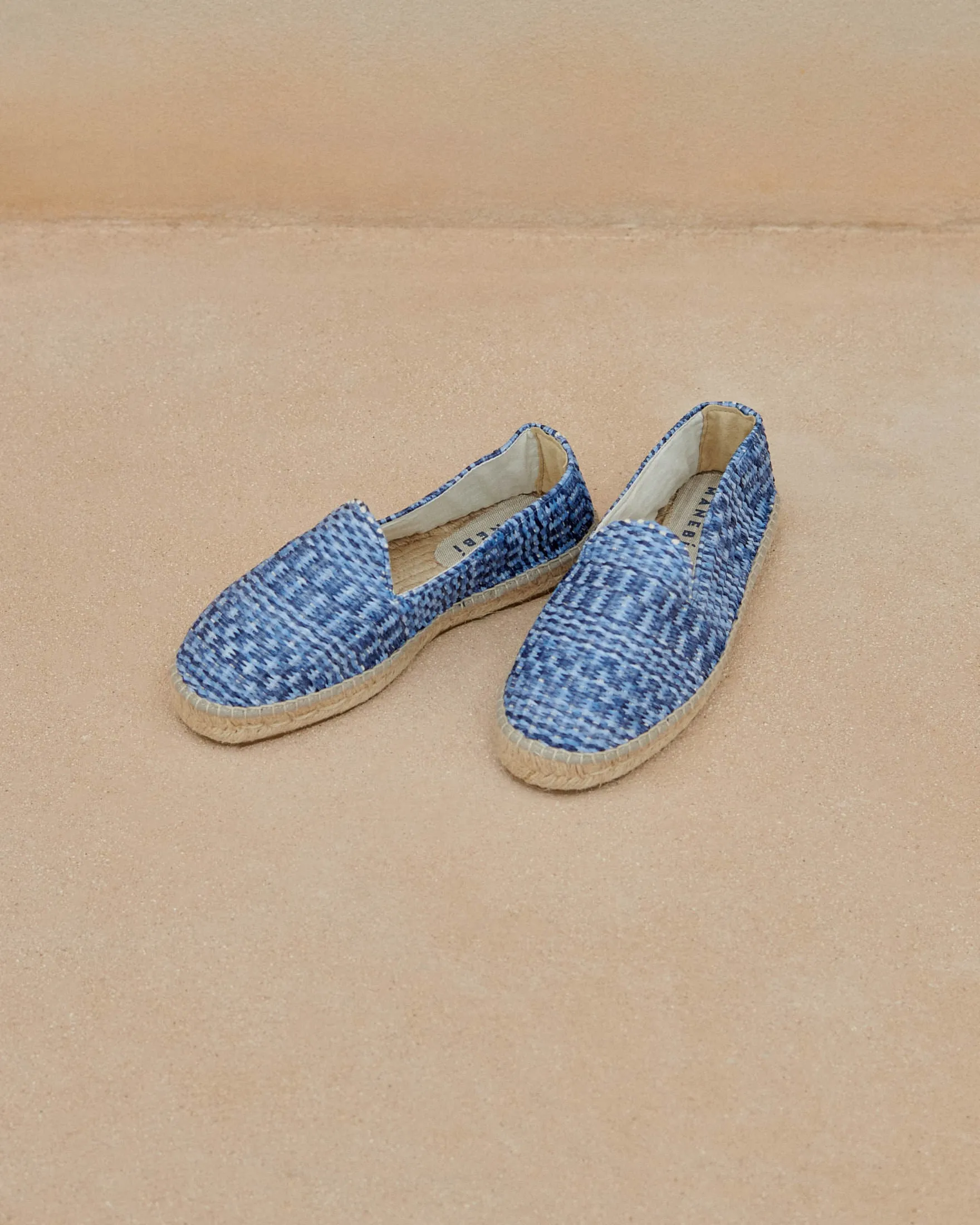 Raffia Pattern Espadrilles - Z08C0 - Yucatán Navy Indigo