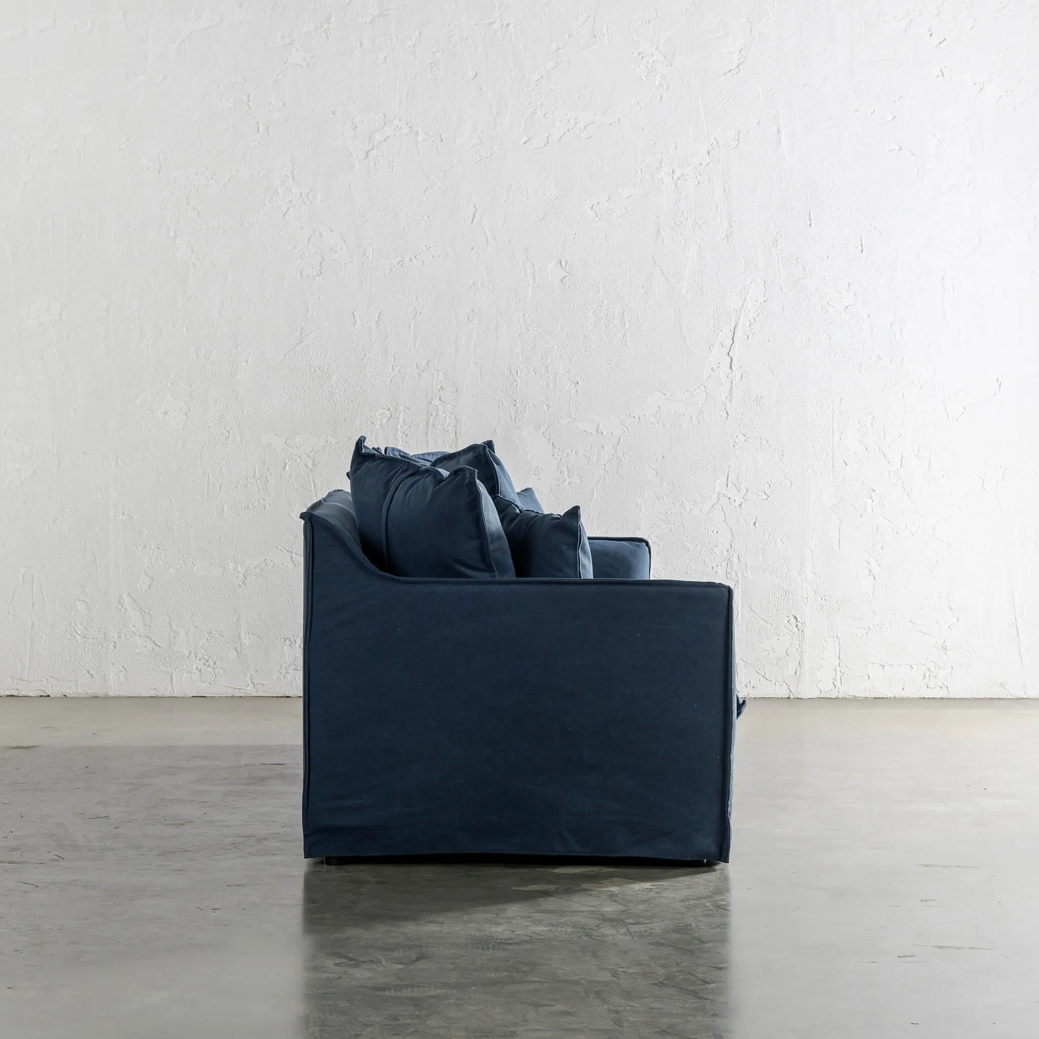 SEVILLA 3 SEATER SLIP COVER SOFA   |  MIDNIGHT DENIM