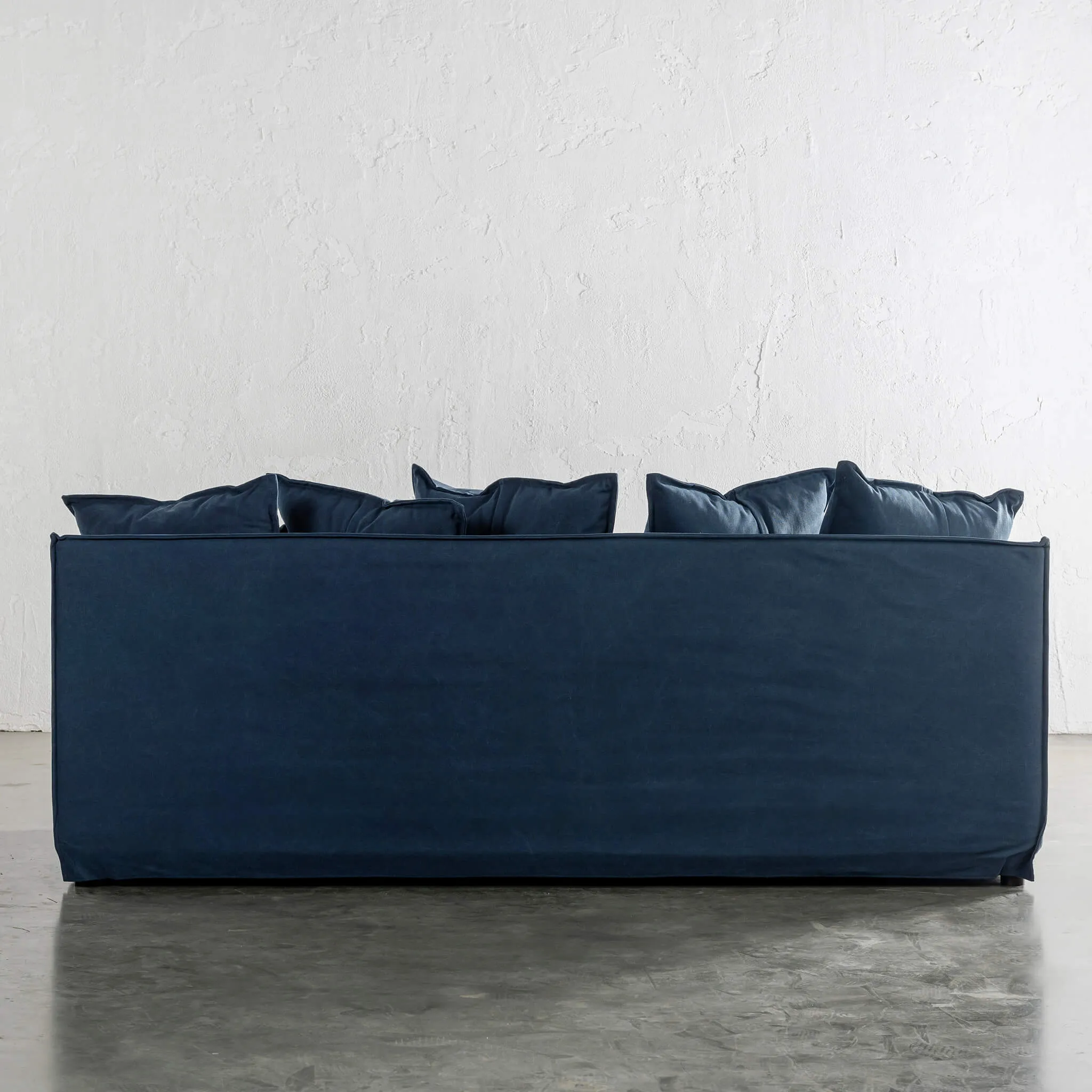 SEVILLA 3 SEATER SLIP COVER SOFA   |  MIDNIGHT DENIM