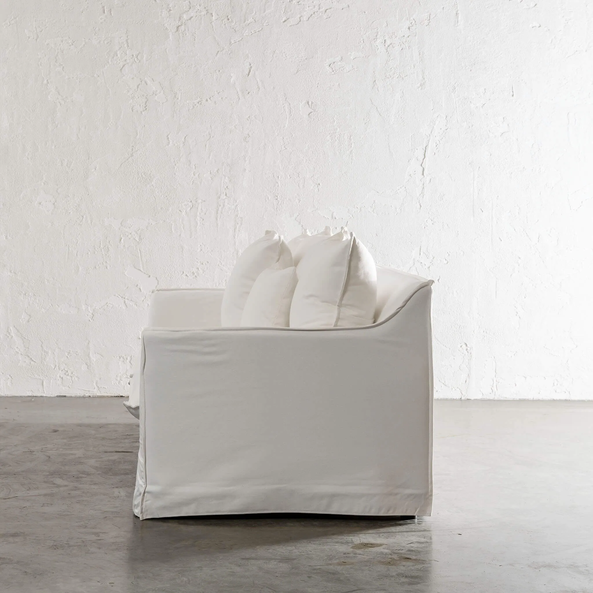 SEVILLA 3 SEATER SLIP COVER SOFA   |  POLAR WHITE