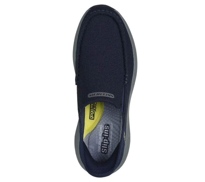 Skechers Men's Parson Ralven Slip Ons- Navy