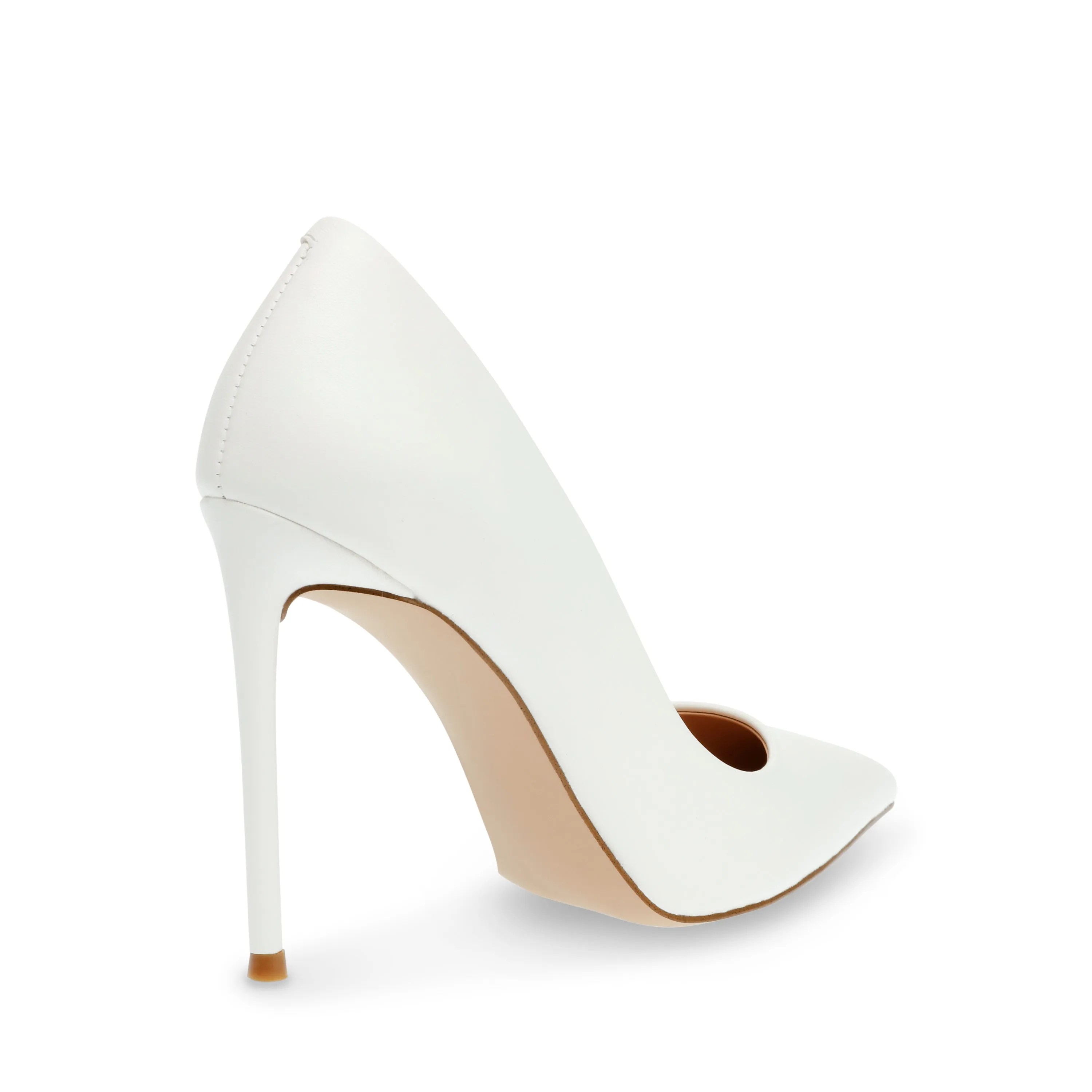 Steve Madden Vala White Paris Fashion High Heel Pointed Toe Stiletto Pumps