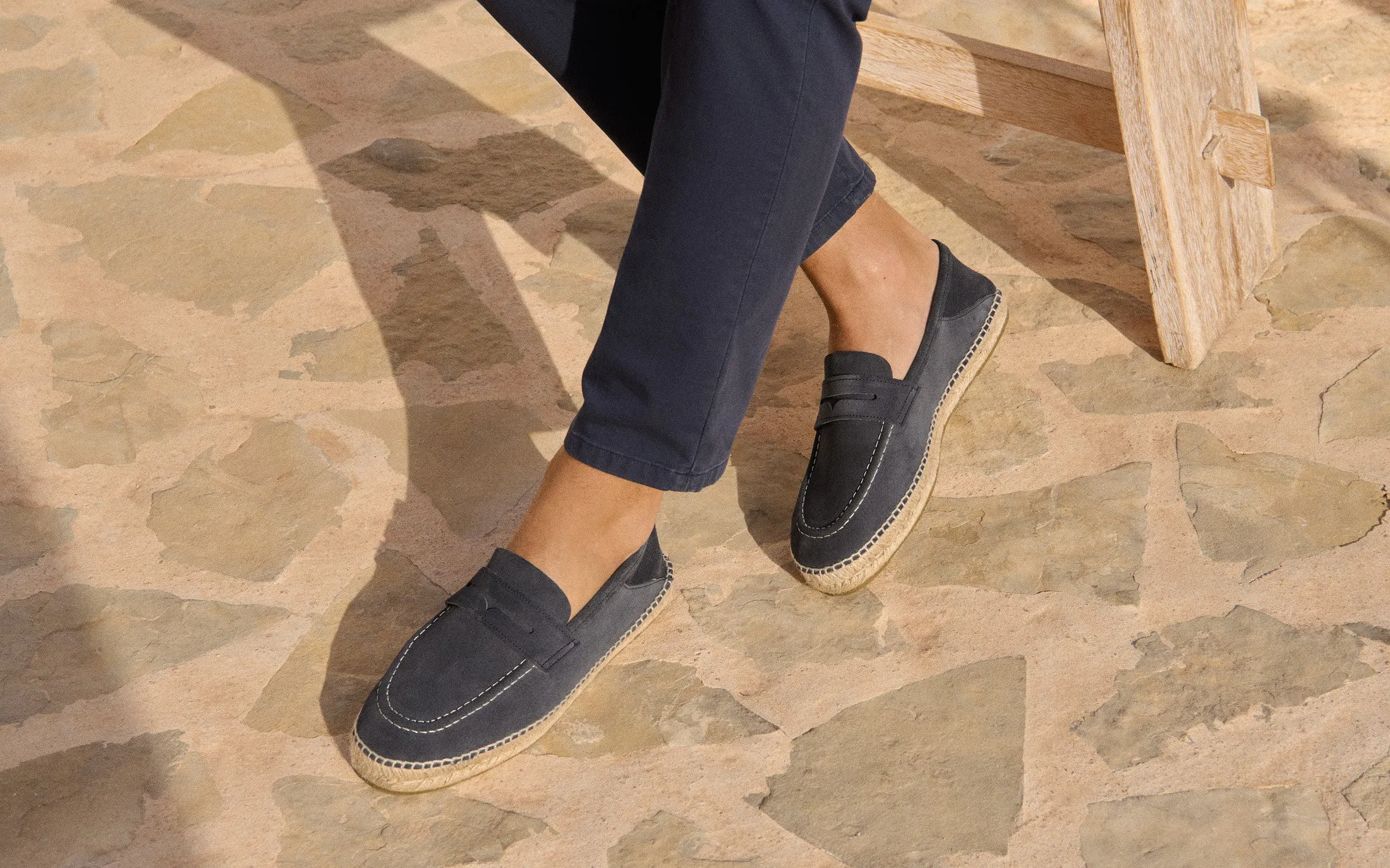 Suede Loafers Espadrilles - K15L0 - Hamptons Patriot Blue