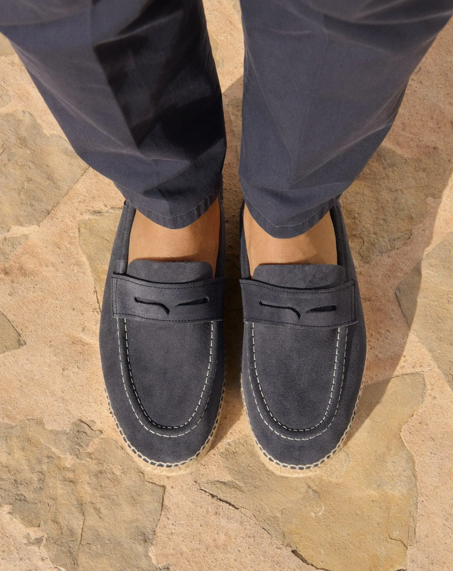 Suede Loafers Espadrilles - K15L0 - Hamptons Patriot Blue