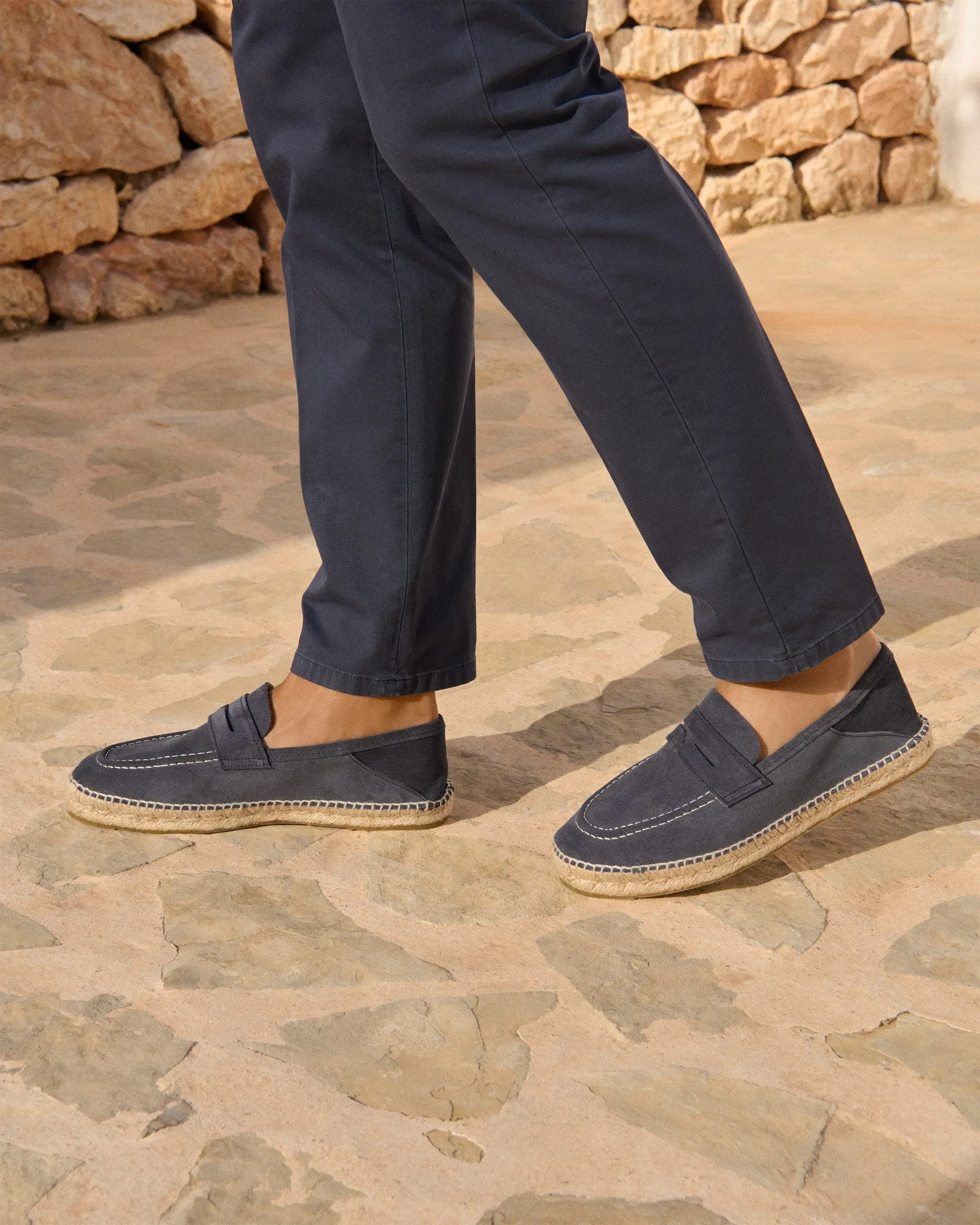 Suede Loafers Espadrilles - K15L0 - Hamptons Patriot Blue