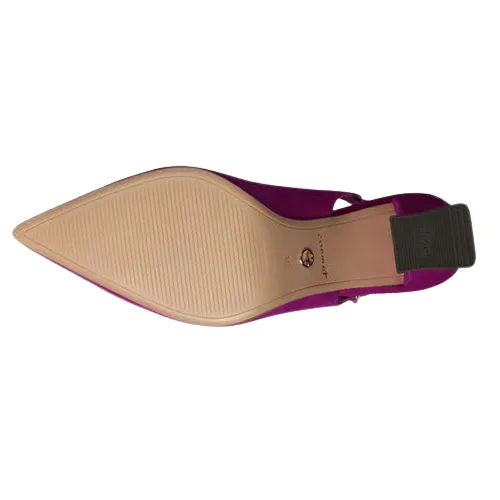 Tamaris Ladies Block Heeled Sling-Backs - 29633-44 - Fuchsia